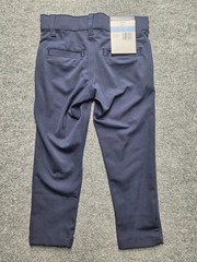 French Toast Pants Boys Sz 4 Navy School Uniform Slim Performance Tapered Flat