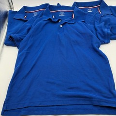French Toast Boys XL (14/16) Blue Polo Shirt BUNDLE 3 Pc School Uniform