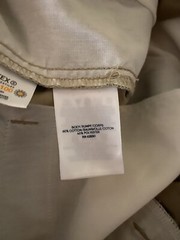 Lands End Uniform Pants Boy Plus 20 Pull On Khaki Pleated School wear Oeko-Tex
