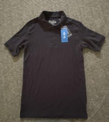 Nautica Polo Shirt Boys Medium 10/12 Performance Stretch Short Sleeve Uniform