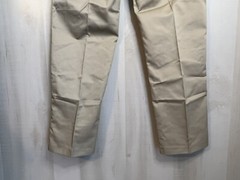A+ School Uniform Pants Boys Size 16 29 x 28 Khaki Flat Front Waist Adjusts NWT