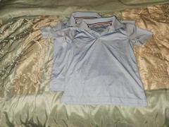 Set of 2 French Toast School Uniform short sleeve polo shirts boys sz Small 6/7