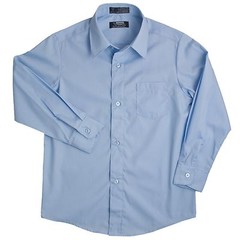 French Toast L/S Light Blue Boys Button-Down Dress/School Shirt ExpandableCollar