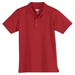 Dickies KS3555ER Boy’s Performance Polo Size 4 English Red NWT