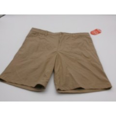 Wonder Nation Boys Khaki School Uniform Shorts 16 Husky Moisture Wicking NWT