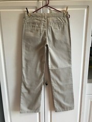 New Boys Cherokee Uniform Pants Size 16 Adjustable Waist Oyster Color