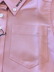 Classberry Kids Uniform long sleeve button up shirt Pink size 4