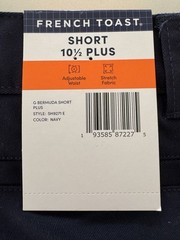 French Toast Boys’ Pull-On Short Navy blue School Uniform Shorts 10 1/2 plus