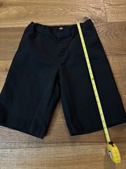 Dickies Boys School Uniform FlexWaist Flat Front Shorts Black KR123BK Sz 16