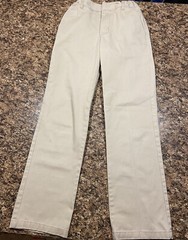 Boys School Uniform Pants Straight Fit Color Tan by George Size 10