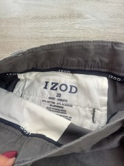 Izod Youth Uniform Pants Size 20 Gray