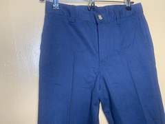 Lee School Boys Size 14 Pants School Uniform Blue Mid Rise Straight Leg