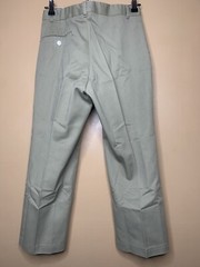 Boy’s Waist 28 School Uniform Pants Chino Straight Leg Beige Flat Front Mid Rise