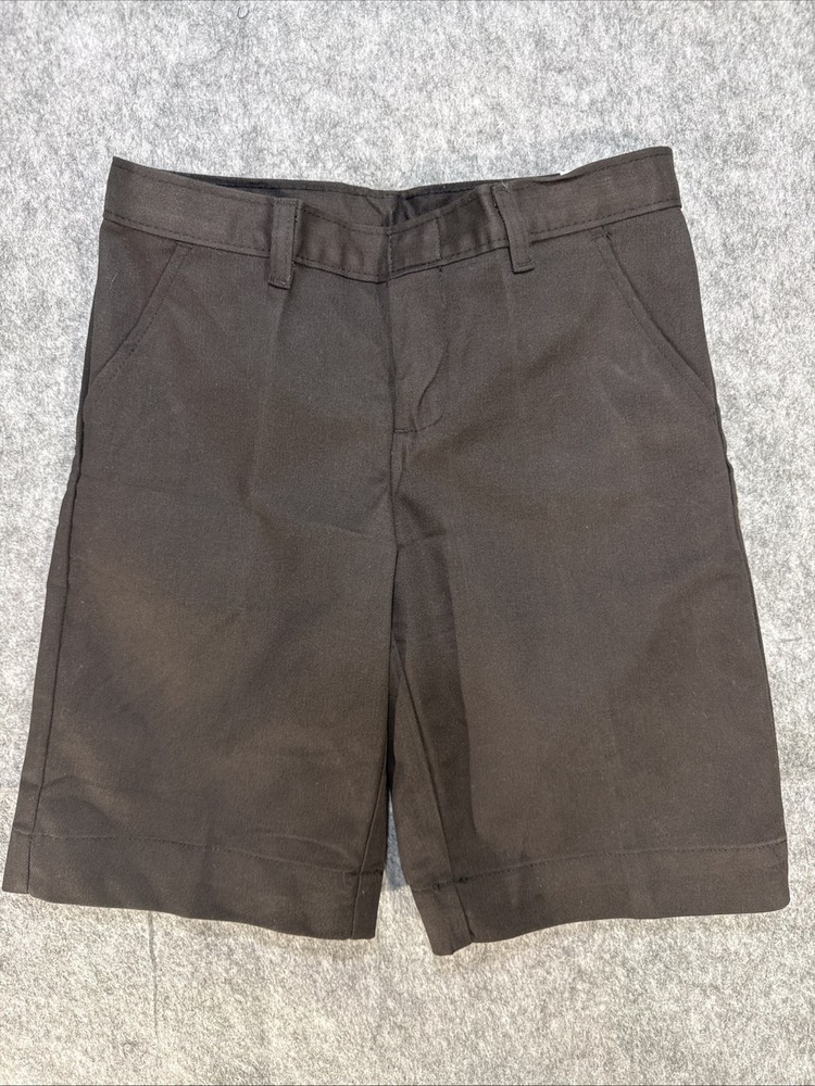 Dickies Boys Uniform School Shorts Black Size 12 Wrinkle Resistant