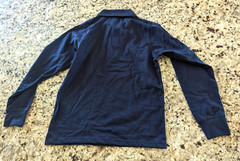 A+ Kids Jersey Knit Long Sleeve Shirt School Uniform Navy Blue size Youth M