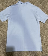 NWT Boys School Uniform Light Blue Polo, Size M (10/12)
