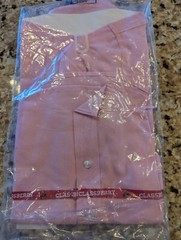 Classberry Kids Uniform long sleeve button up shirt Pink size 6