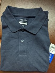 Brand New George Navy Blue School Uniform Polo Shirt L-G(10-12)
