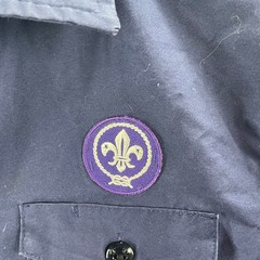 Boy Scouts of America Shirt Kids S Blue Cub Scout Webelos Montana Patch Uniform