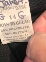 Elderwear Tom Sawyer Boys Uniform Pull On Black Shorts Sz 14R Set Of 3 Pairs P/O