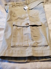OLD NAVY Youth Boys Size 12 Khaki/Beige Cargo Shorts Adjustable Waist NWT *Spots