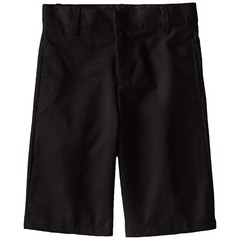2pck REAL SCHOOL Boys 16 Husky Sze Flat Front Pants School Uniform Approved NAVY