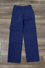 Cub Scouts BSA Pants Youth 6/7 Navy Switchback Uniform Convertible Zip Off Cargo