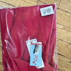 Cat & Jack Boys Red Short Sleeve Polo School Uniform Shirt XL 14 Stretch Pique