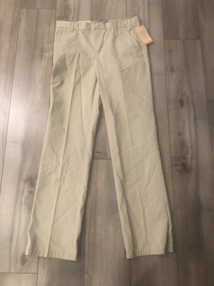 NWT French Toast Boys School Uniform Pull-On Relaxed Fit Pants Sz 18 ——773——
