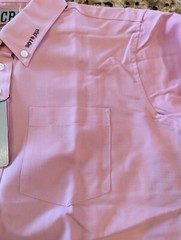 Classberry Kids Uniform long sleeve button up shirt Pink size 22