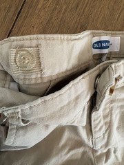 Old Navy French Toast Boys Uniform Bermuda Shorts Size 7 Beige 2 Piece Set