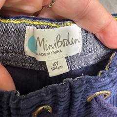Mini Boden navy girls boys blue corduroy toddler 4t preppy academia uniform prep