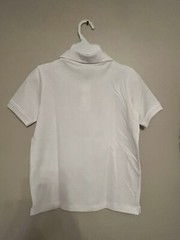 NEW Oshkosh Boys Size 8 School Uniform Polo Style Shirt Short Sleeve White