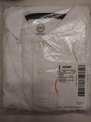 Boys Wonder Nation School Uniform White/Navy, Short Sleeve Pique Polo,14-16 2 pk