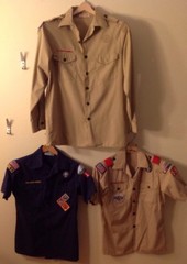 Youth large Boy Scout shirt blue