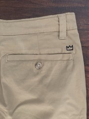 L@@K- Boys Crown & Ivy Khaki School Uniform Pants Sz 14 Husky Adj Wst NWT $46.50