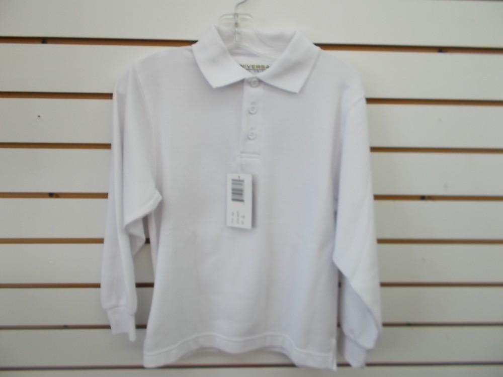 Toddler & Boys Universal Assorted Long Sleeved Polo Shirts Sz 2T – 16