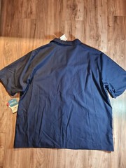 Vintage Visa by Milliken Uniform T-Shirt Polo at the castle Navy Blue Size 2XL
