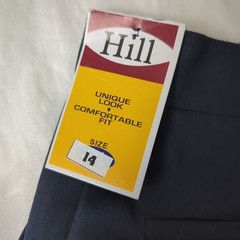 NWT! Boys Hill School Uniform Navy Blue Pants Size 14 [JJ25]