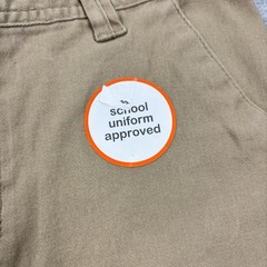 Wonder Nation Boys Uniform Shorts Khakis Size 14 Flat Front Adjustable Waist