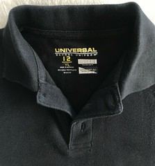 UNIVERSAL SCHOOL BOYS BLACK SHORT SLEEVE POLO SHIRT SIZE #12 YL – A9/19