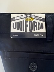 School Uniform Pants Boys 10 Navy Blue Adjustable Waist NEW Authentic Galaxy