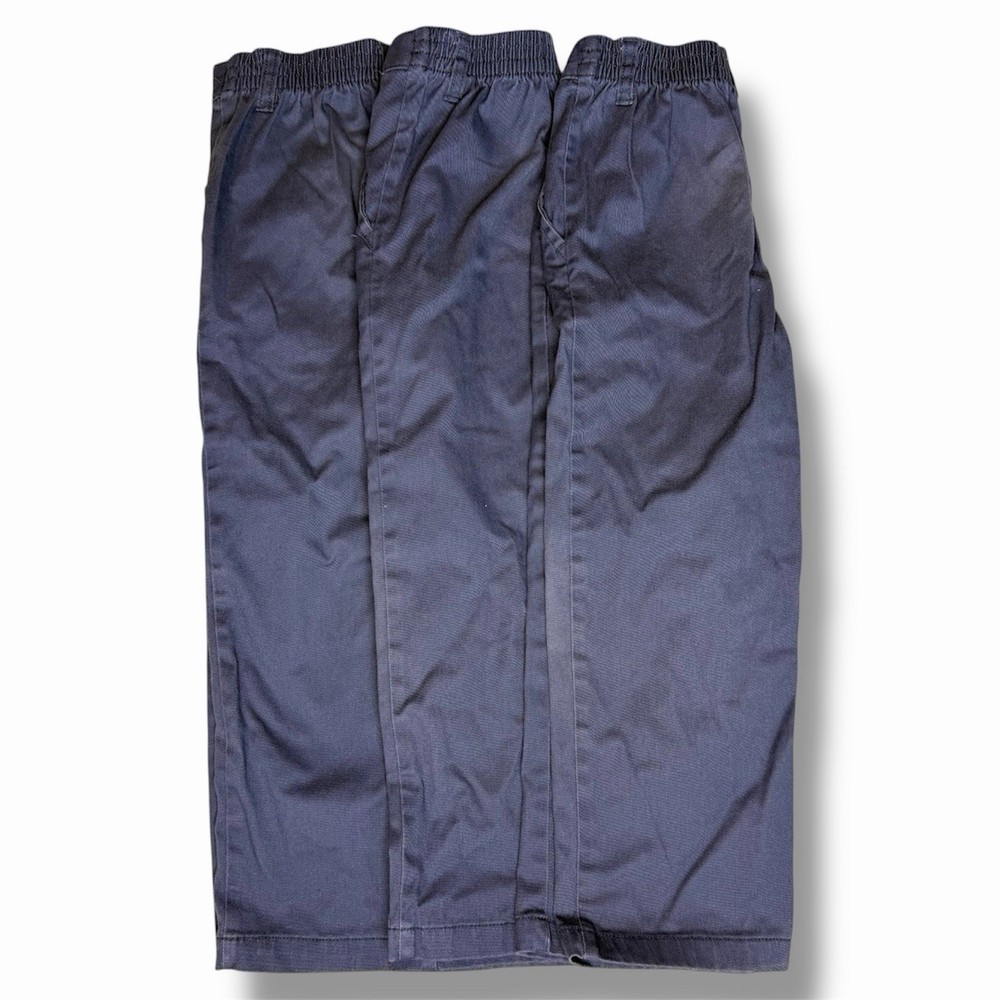 French Toast Gray Uniform Pants Pull On Adjustable Waist Relaxed Fit Size 5
