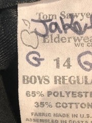 Elderwear Tom Sawyer Boys Uniform Pull On Black Shorts Sz 14R Set Of 3 Pairs P/O
