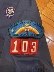 Vintage Boy Scouts Of America Uniform Shirt Blue Size Youth XL Patches And Pins