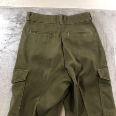 vtg Boy Scouts of America Pants Youth 26 Green Official Uniform Cargo Pockets
