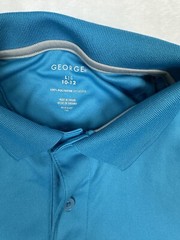 George Boys School Uniform Short Sleeve Performance Polo Shirt – Large (10-12)
