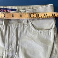 French Toast Boys’ Uniform Skinny Stretch Khaki Adjustable Waist Pants Size 10