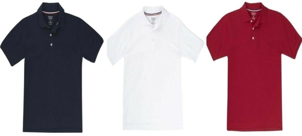 French Toast Boys School Uniform Short Sleeve Polo Shirt NWT S6/7 M8 L10/12