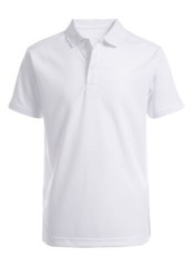 Izod Boys School Approved Short Sleeve Polo Shirt NWT Size 6 or 7 White Black